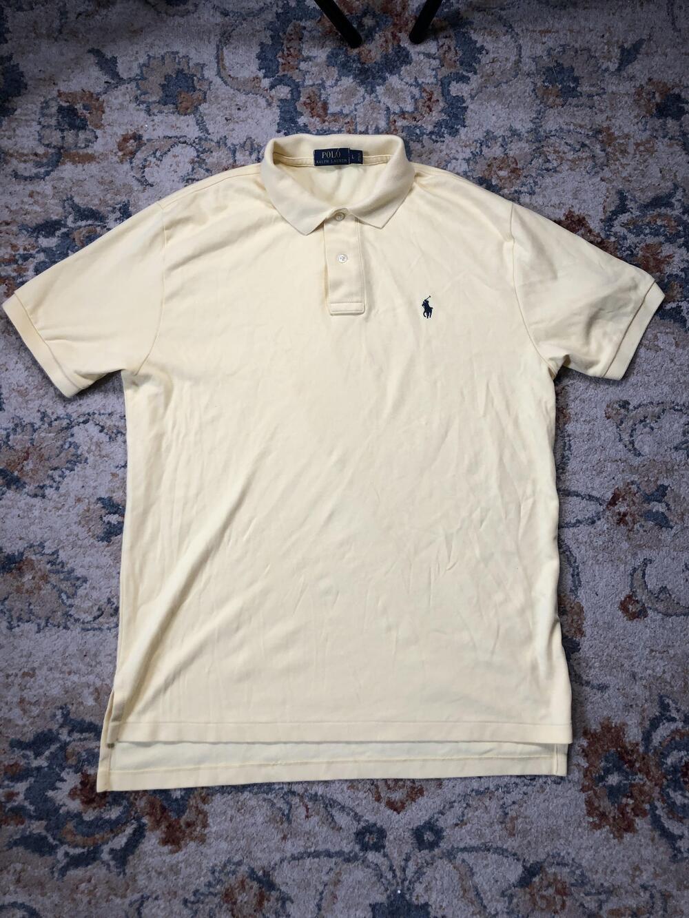 Polo Ralph Lauren Polo Shirt Mens Large Classic Fit Short Sleeve Pony Embroidere